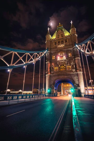 Tower Bridge Night Shot Southwark London England United Kingdom Europe — Stok fotoğraf