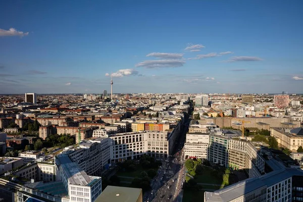View East Direction Kollhoff Tower Berlin Germany Europe — Stockfoto