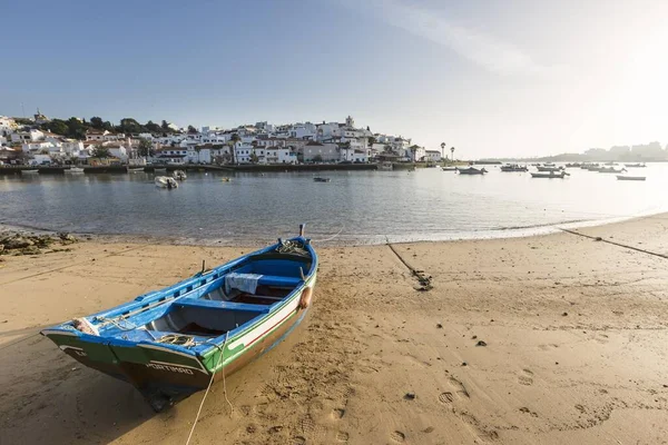 Tekne Balıkçı Köyü Ferragudo Algarve Portekiz Avrupa — Stok fotoğraf
