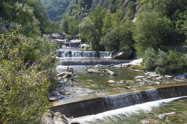 Floden Ayasse Champorcher Valley Valle Champorcher Valle Aosta Valley Autonom — Stockfoto