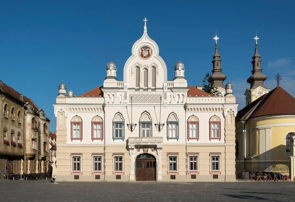 Residenza Vescovile Serba Palazzo Episcopale Union Square Timisoara Romania Europa — Foto Stock