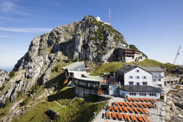 Bergstation Wendelsteinhaus Wendelstein 1838M Mangfall Mountains Beierse Alpen Opper Beieren — Stockfoto