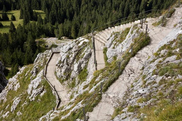 Yürüyüş Yolu Wendelstein Mangfall Dağları Bavyera Alpleri Yukarı Bavyera Bavyera — Stok fotoğraf
