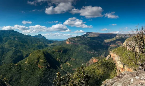 Vista Panorámica Desde Wonderview Hasta Lowfeld Ruta Panorámica Mpumalanga Sudáfrica — Foto de Stock