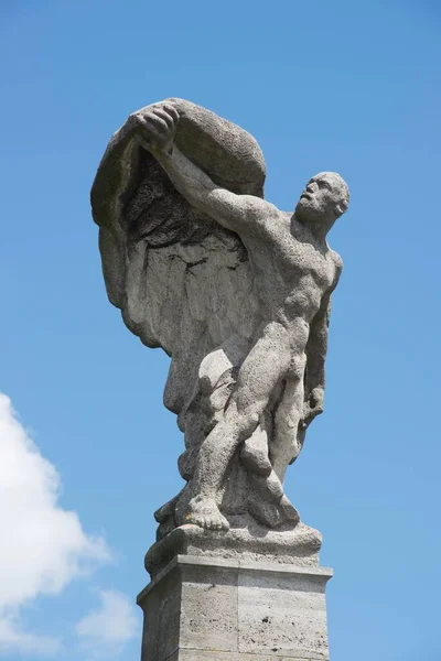 Monument Comte Zeppelin Dans Son Lieu Naissance Constance Bade Wrttemberg — Photo