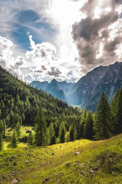 Vista Watzmann National Park Berchtesgaden Berchtesgadener Land Upper Baviera Baviera — Fotografia de Stock