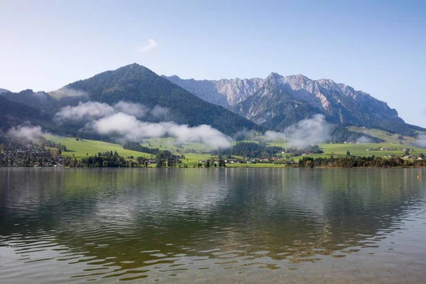 Walchsee Zahmer Kaiser Kaiserwinkl Kaiser Mountains Tyrol Austria Europe — Stock Photo, Image