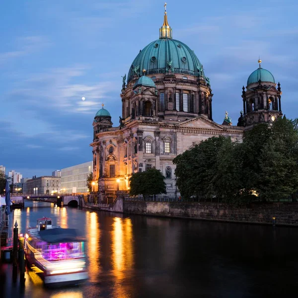 Berliner Dom Cattedrale Berlino Umore Serale Berlino Germania Europa — Foto Stock