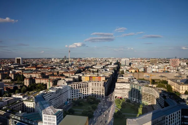 Stadtblick Richtung Osten Blick Vom Kollhoff Tower Berlin Deutschland Europa — Stockfoto