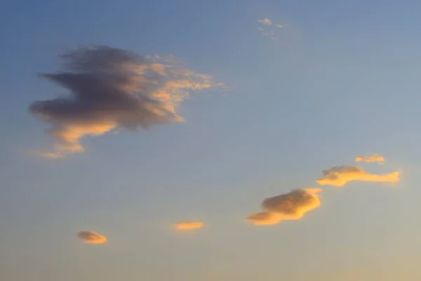 Small Clouds Sunset Concepcin Paraguay South America — Stock Photo, Image