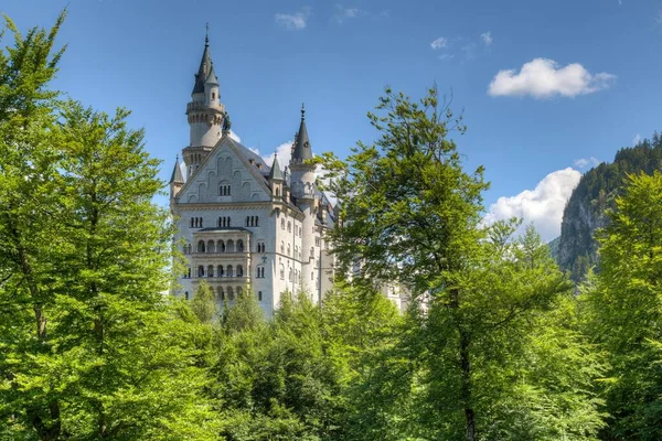 Castelo Neuschwanstein Schwangau East Allgu Allgu Suábia Oberbayern Baviera Alemanha — Fotografia de Stock
