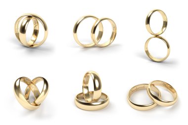 Evlilik yüzükleri.