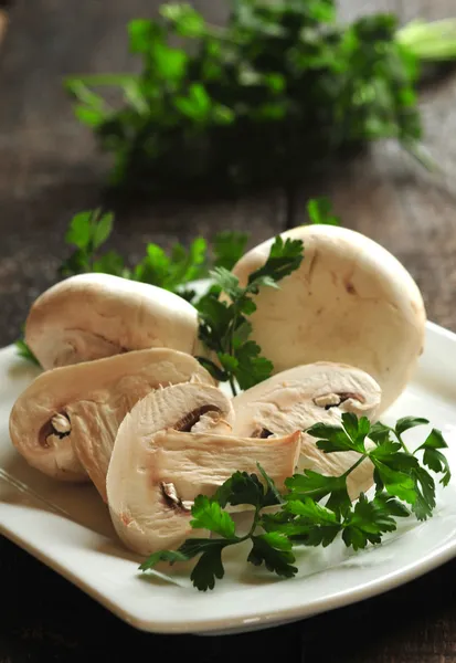 Champignon mantarları — Stok fotoğraf