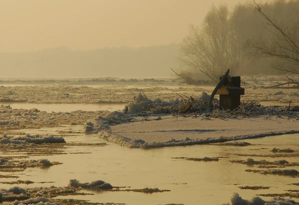 Río en el invierno — Foto de Stock