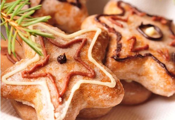 Lebkuchen zu Weihnachten — Stockfoto