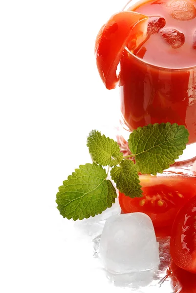 Färsk tomatjuice — Stockfoto