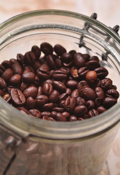 Coffee bean v jar — Stock fotografie