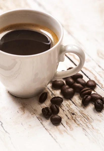 Zwarte koffie — Stockfoto