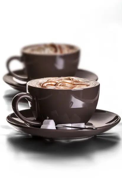 Brown coffee cups — Stock Photo, Image