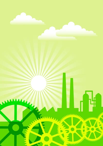 Industrie écologique — Image vectorielle