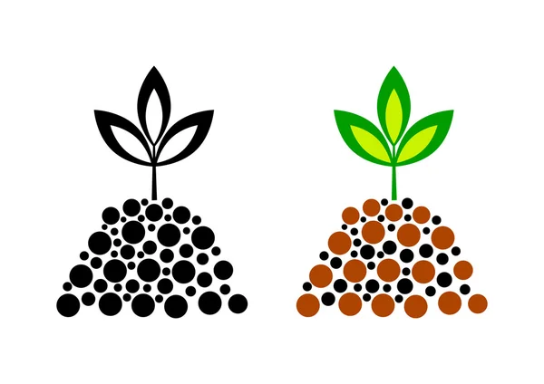 Plant icoon op witte achtergrond — Stockvector