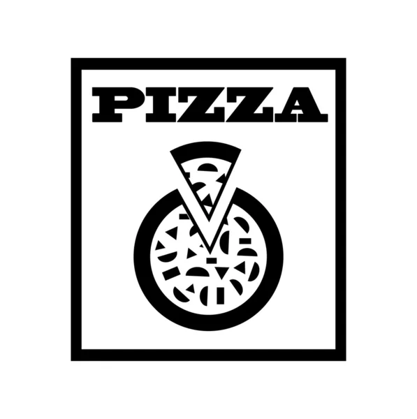 Icono de pizza — Vector de stock