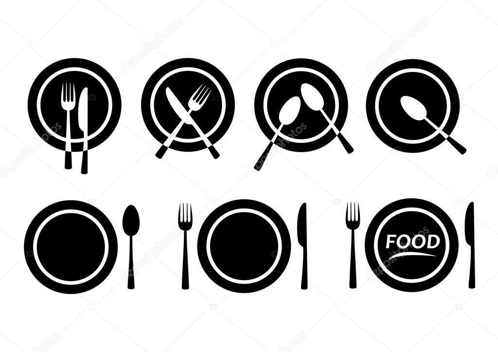 Plate and cutlery