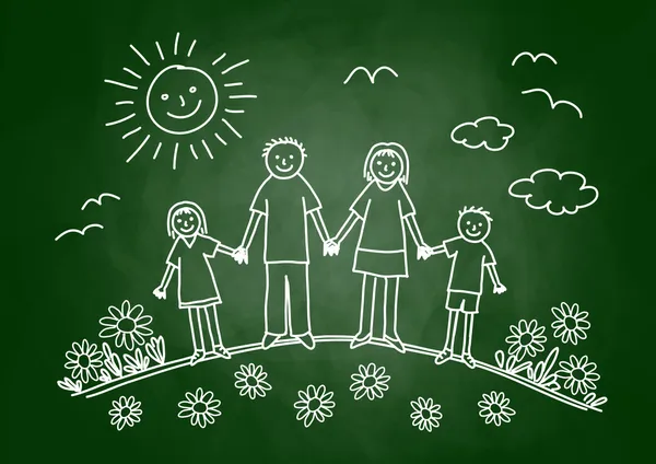 ailesi tahtada çizim