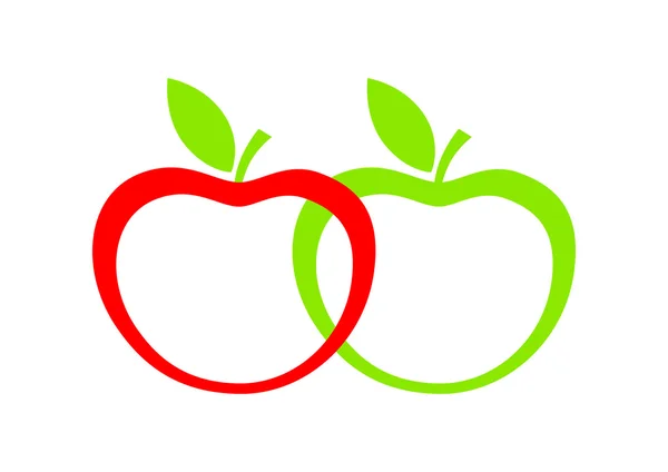 Ikona jabłko — Wektor stockowy