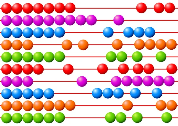 Primer plano de Abacus — Vector de stock