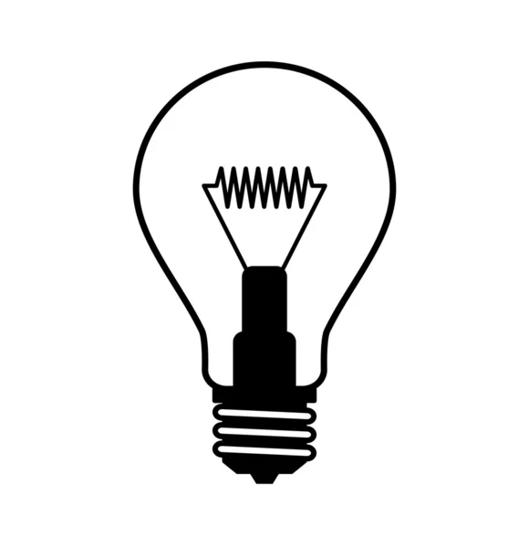 Glühbirnen-Symbol — Stockvektor