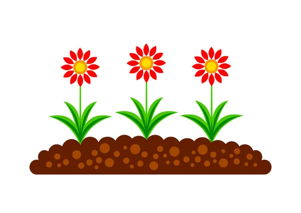 Icono de flor — Vector de stock