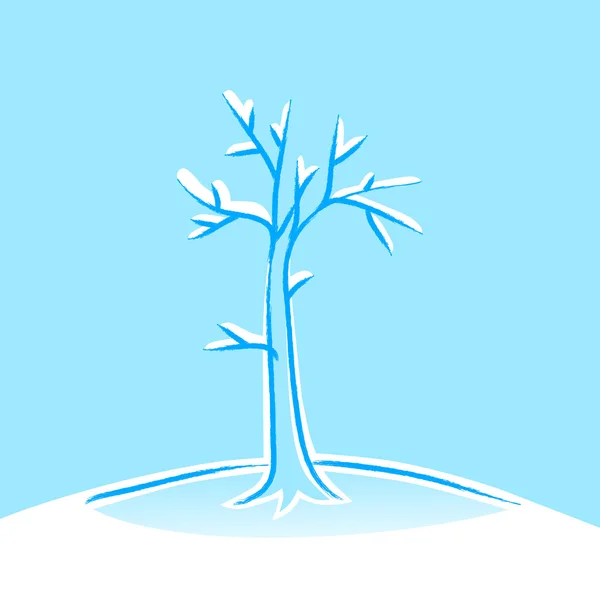 Χειμερινό δέντρο — Διανυσματικό Αρχείο
