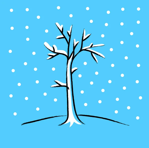 Vinterträd — Stock vektor