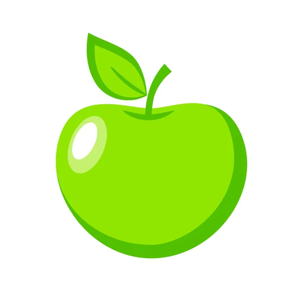 Green apple — Stock Vector