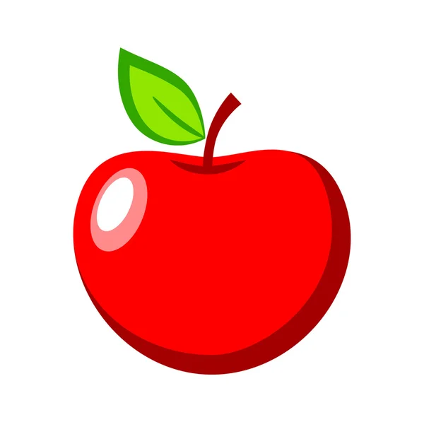 Kırmızı elma — Stok Vektör