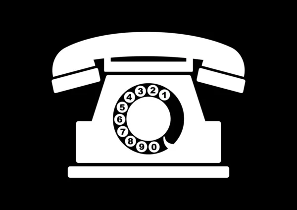 Telefon-Symbol — Stockvektor