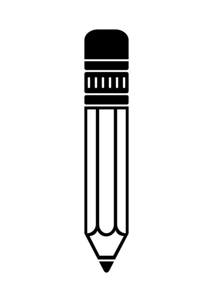 Potlood-icoon — Stockvector