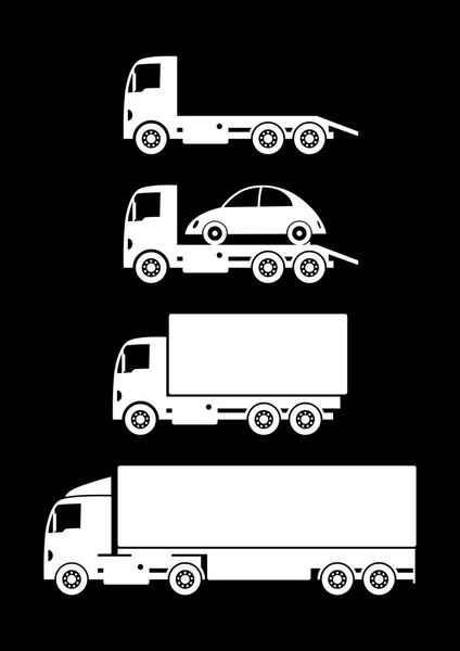 Recogida de camiones — Archivo Imágenes Vectoriales