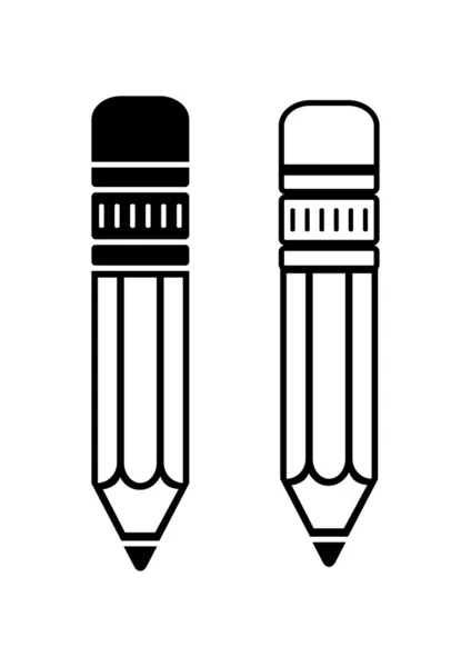 Bleistift-Symbole — Stockvektor