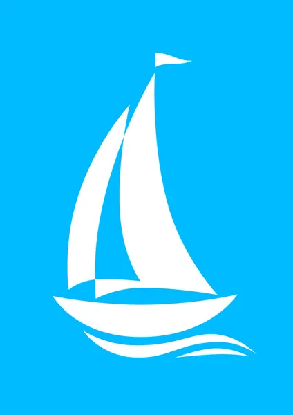 Sailboat icon — Stock Vector