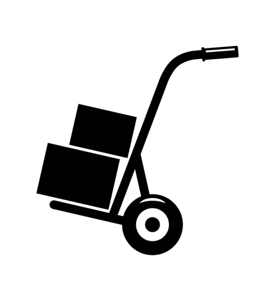 Hand truck — Stock Vector