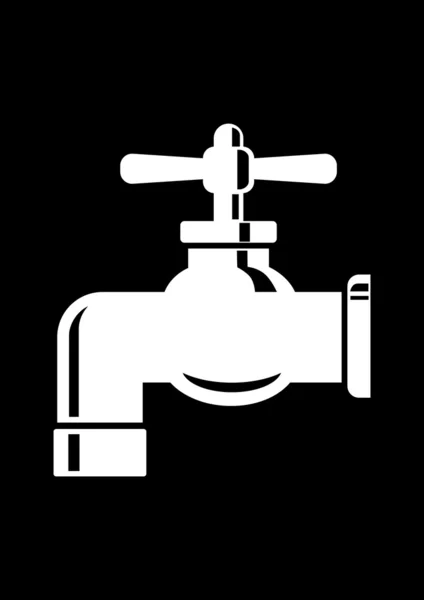 Ícone da torneira de água — Vetor de Stock