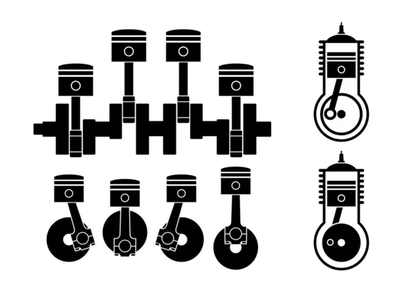 Car pistons — Stock Vector