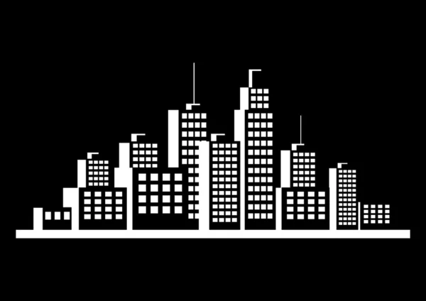Icône de la ville — Image vectorielle