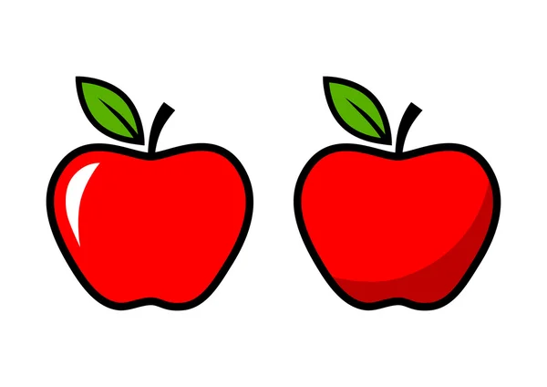 赤いリンゴ — ストックベクタ