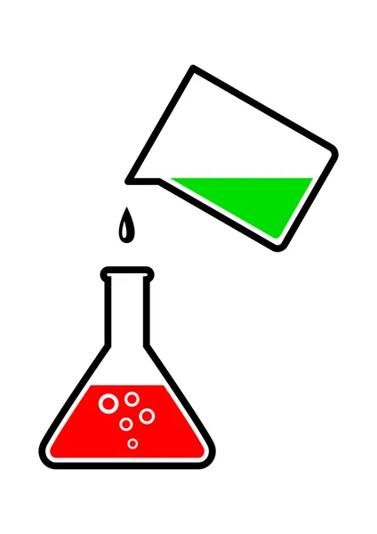 Laboratory glass — Stock Vector