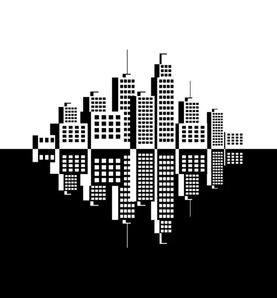 Icono de ciudad — Vector de stock