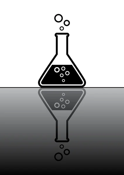 Vidrio de laboratorio — Vector de stock