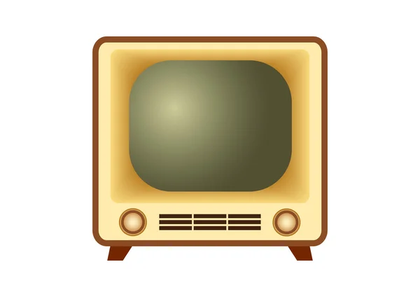 Retro-Fernseher — Stockvektor